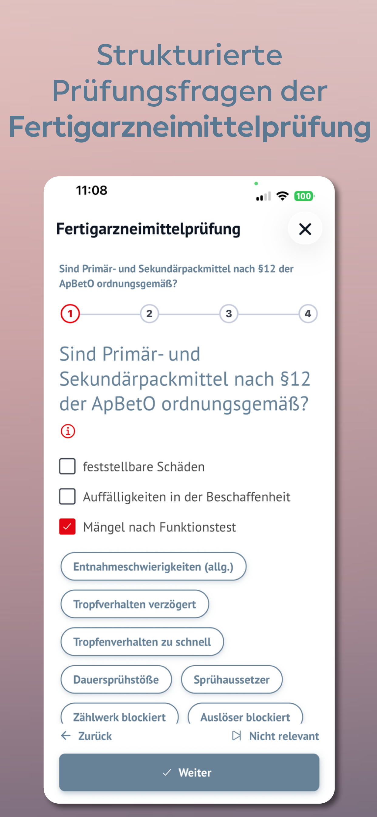 Strukturierte Prüfungsfragen der Fertigarzneimittelprüfung